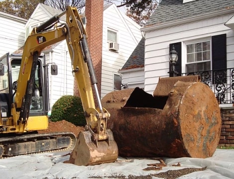 tank oil underground removal