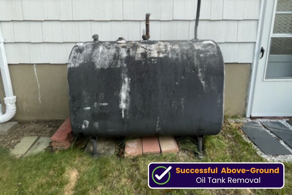 Successful 275-Gallon Above-Ground Oil Tank Removal in Hopatcong, NJ