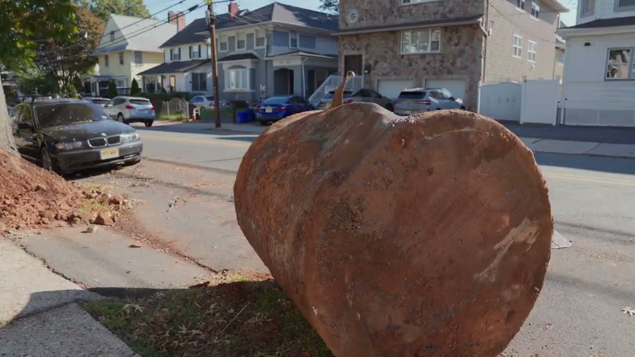 550-Gallon Oil Tank Removal in Newark, NJ | Tank TV