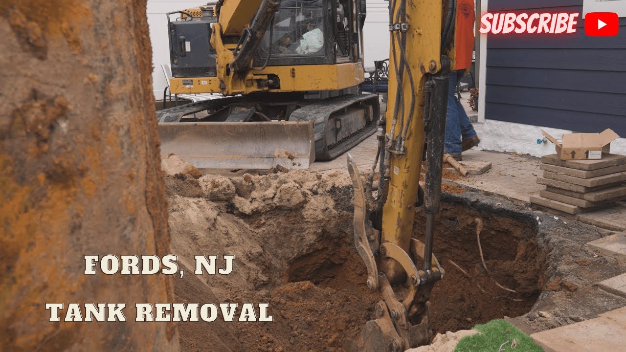 550-gallon underground oil tank removal in Fords, New Jersey - Tank TV Episode 33